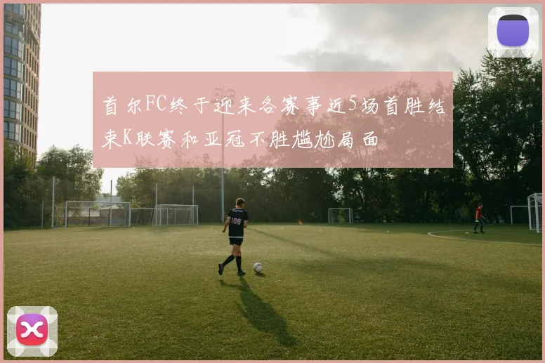 首尔FC终于迎来各赛事近5场首胜结束K联赛和亚冠不胜尴尬局面
